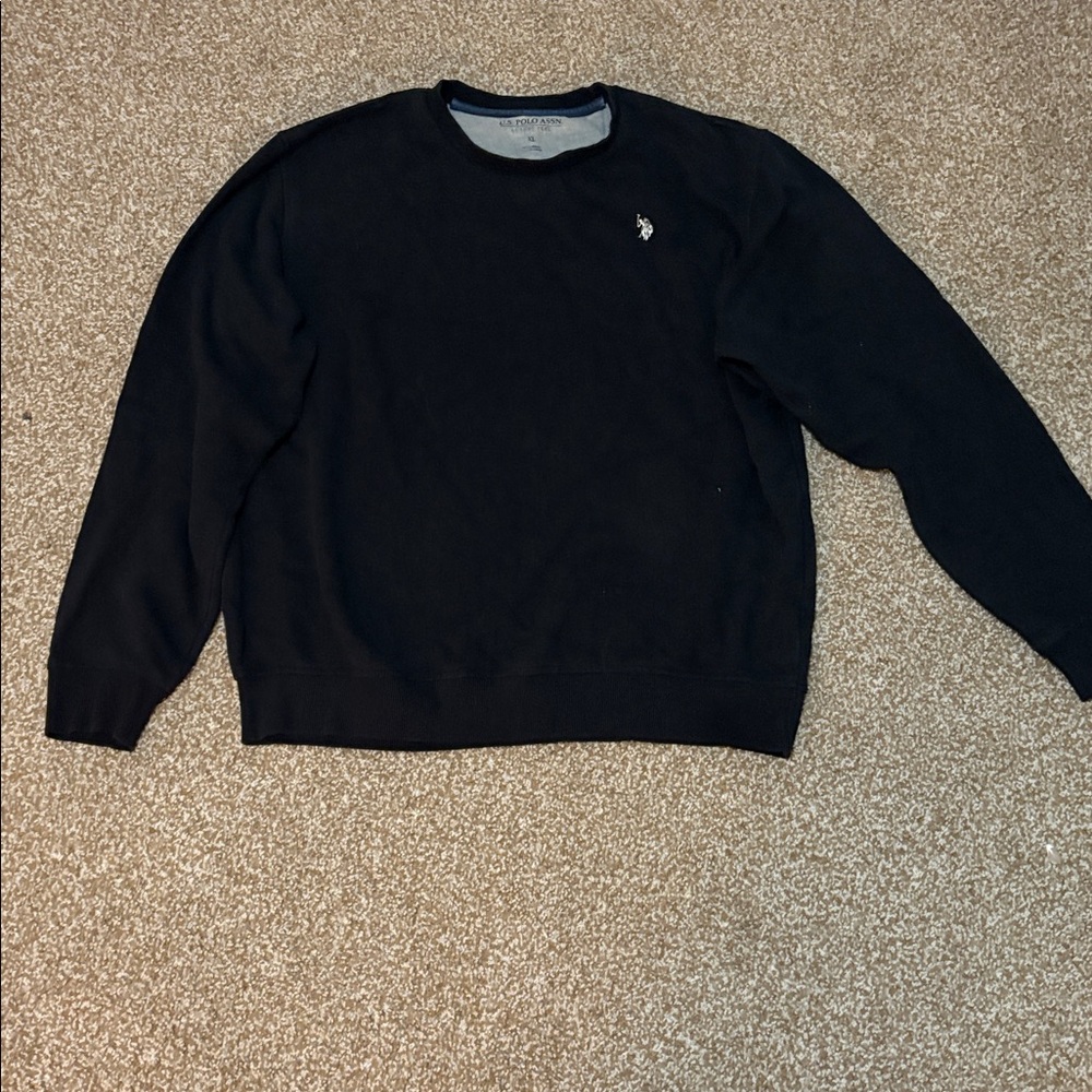 U.S. Polo Assn. Black Crewneck Sweater
